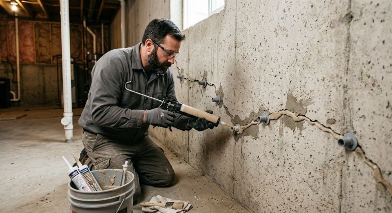Basement Crack Repair in Harford County, MD