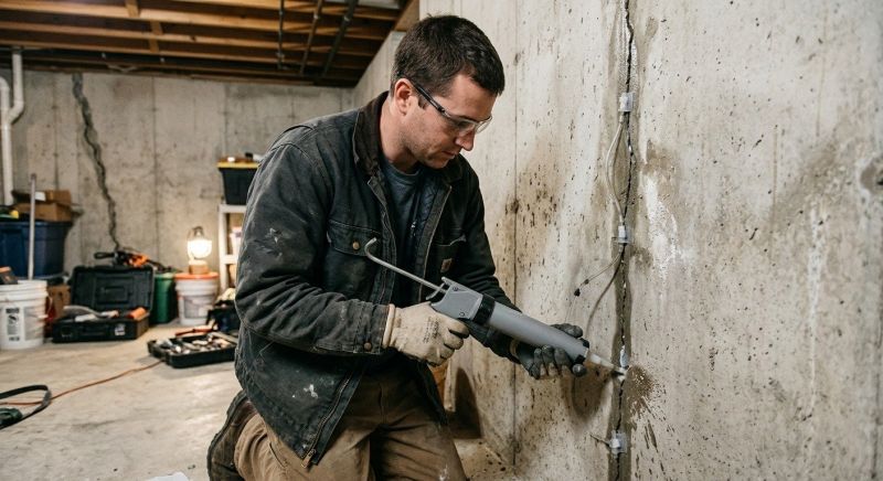 Basement Crack Repair in Harford County, MD