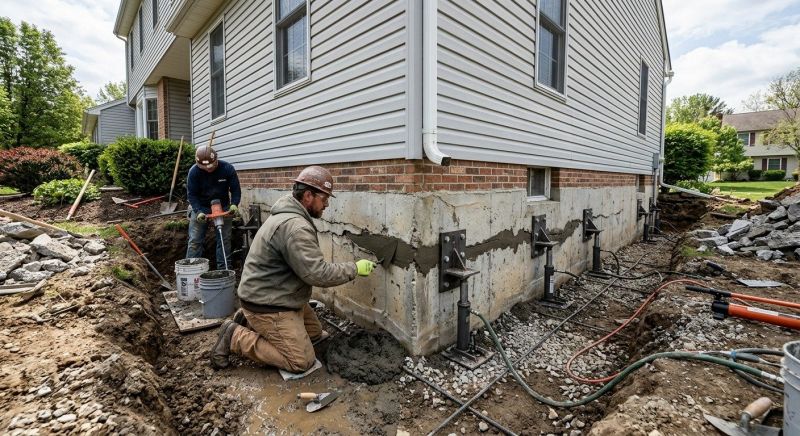 Basement Foundation Repair in White Marsh, MD