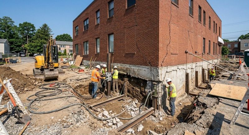 Building Foundation Repair in Brogue, PA