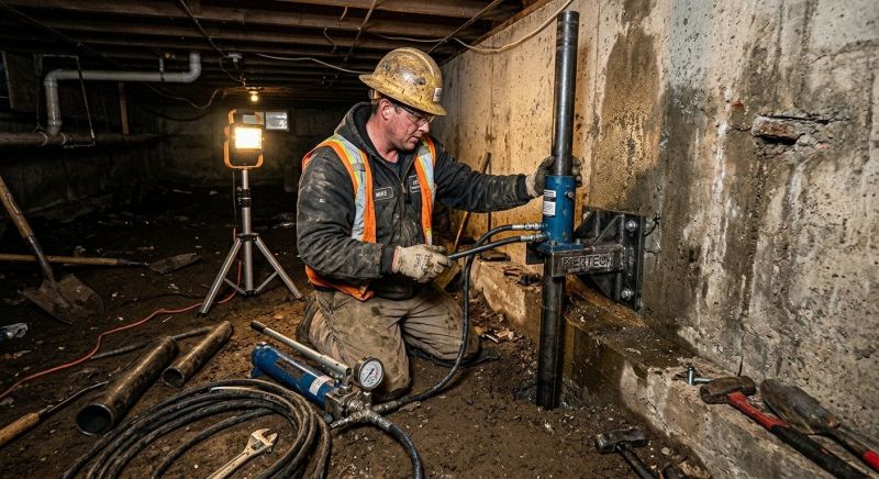 Concrete Foundation Leveling in Hydes, MD