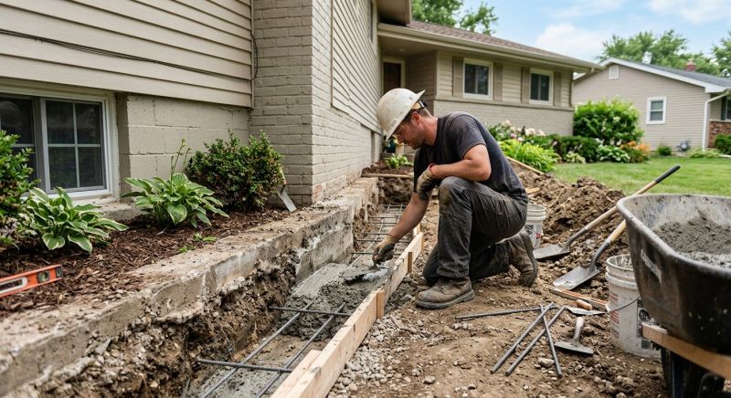 Concrete Foundation Repair in Towson, MD