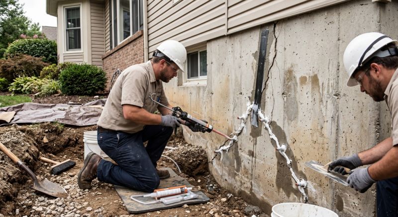 Cracked Foundation Repair in Baltimore County, MD