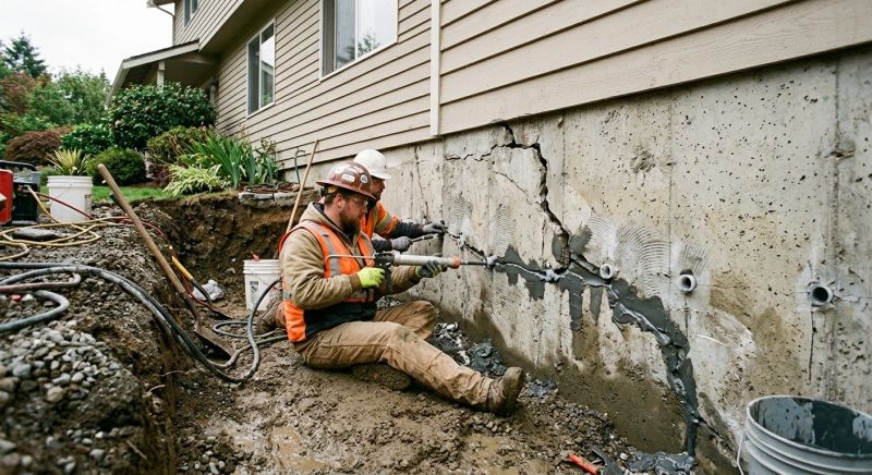 Cracked Foundation Repair in Churchville, MD