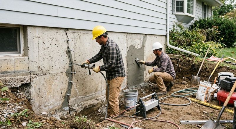 Cracked Foundation Repair in Forest Hill, MD