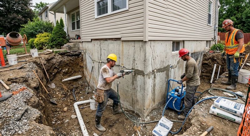 Cracked Foundation Repair in Hydes, MD