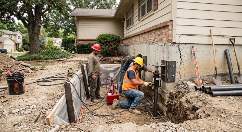 Cracked Foundation Repair in Reisterstown, MD