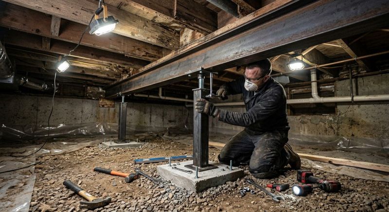 Crawlspace Structural Repair in Harford County, MD