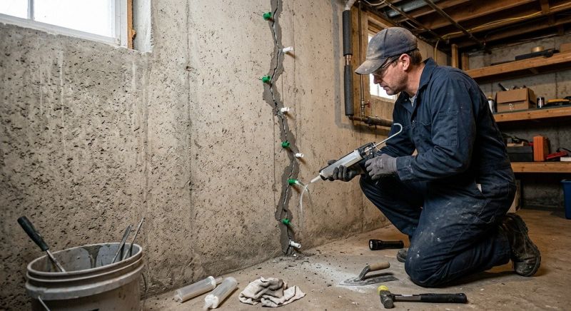 Foundation Crack Repair in Pikesville, MD