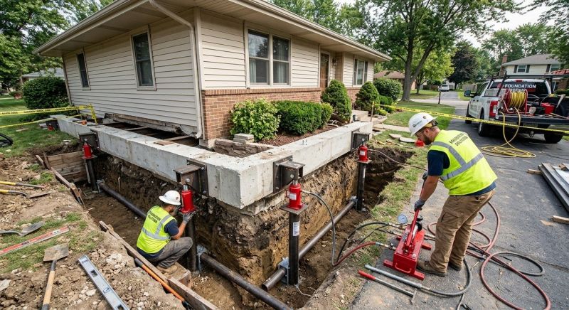 Foundation Jacking in Bel Air, MD