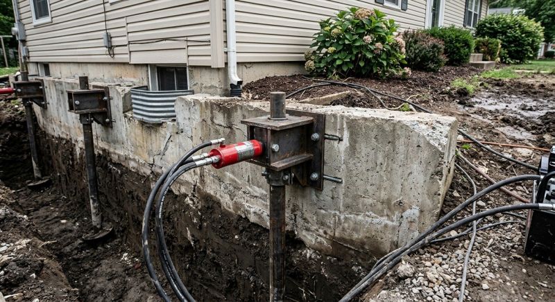 Foundation Pier Leveling in Harford County, MD