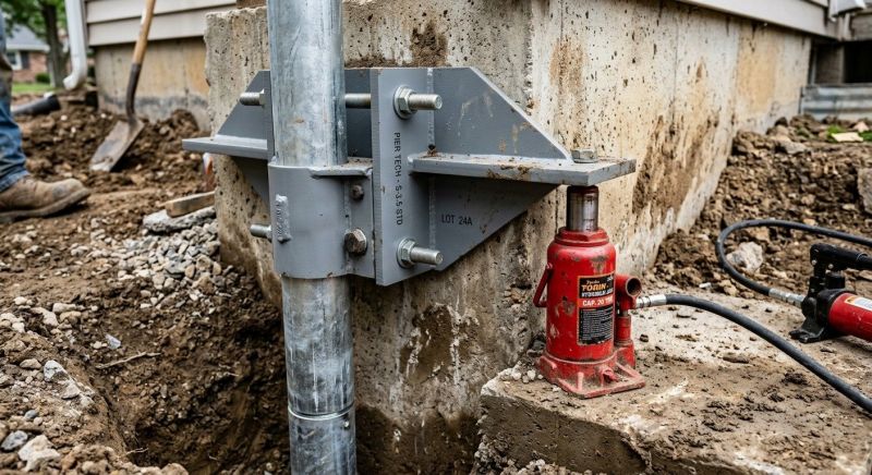 Foundation Pier Leveling in Harford County, MD
