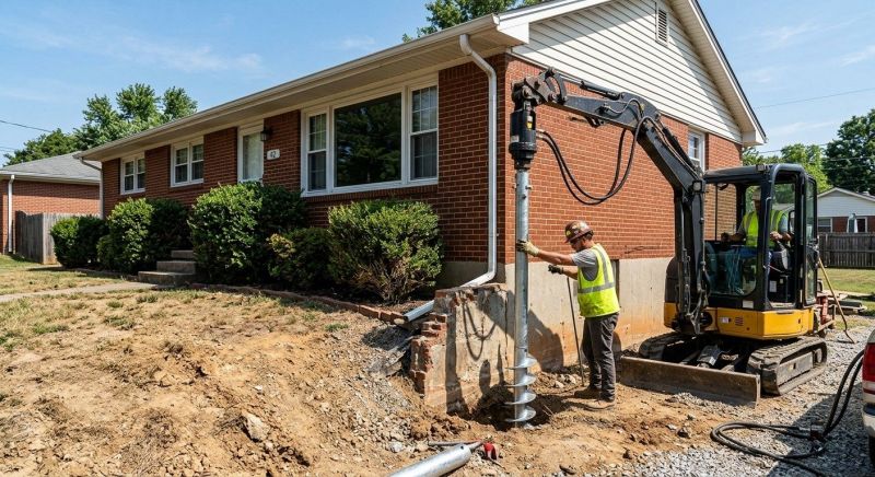 Helical Pile Installation in Harford County, MD