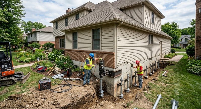 Helical Pile Installation in Harford County, MD