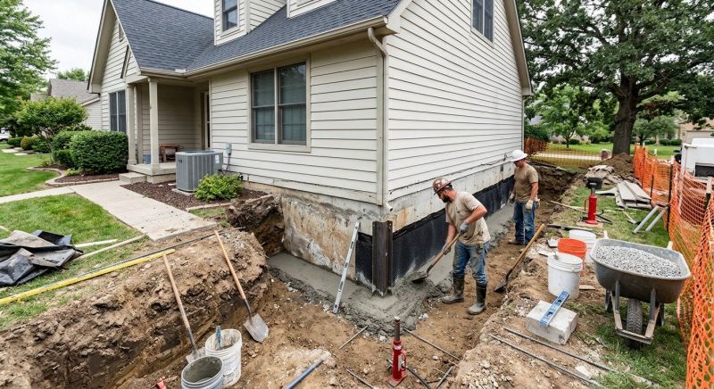 House Foundation Repair in Delta, PA