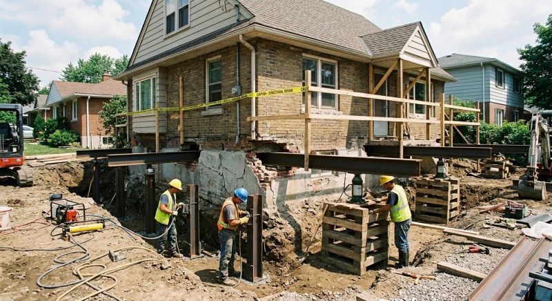 House Foundation Repair in New Freedom, PA