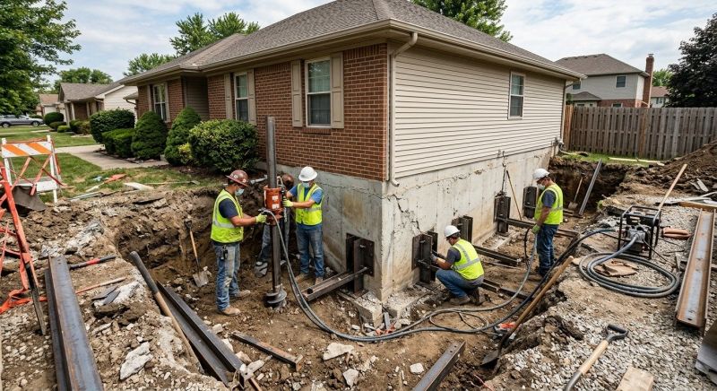 House Foundation Repair in Parkton, MD