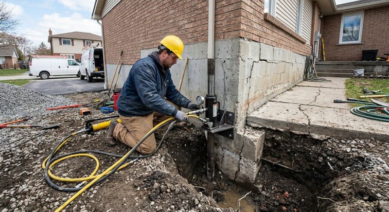 Sinking Foundation Repair in Churchville, MD