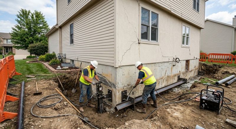Sinking Foundation Repair in Phoenix, MD