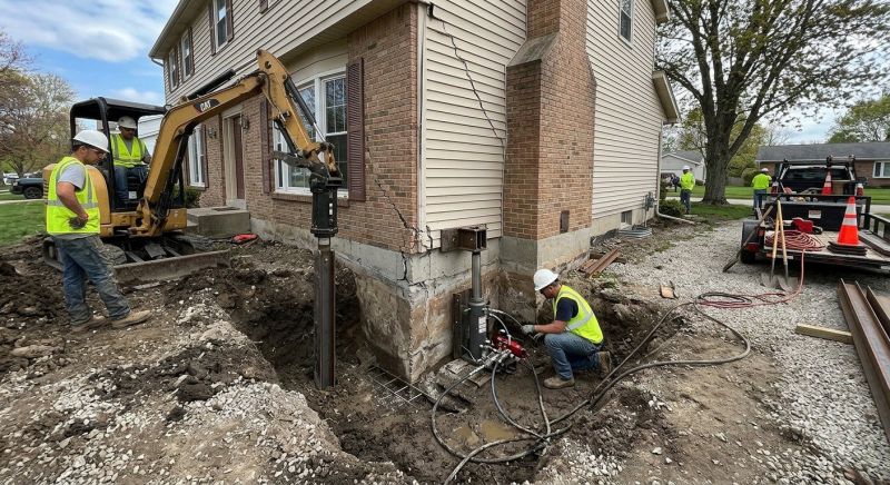 Sinking Foundation Repair in Towson, MD